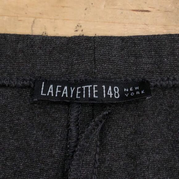 Lafayette 148 New York Womens Size 14 Pants Pull On Tapered Stretch Gray - Picture 9 of 12